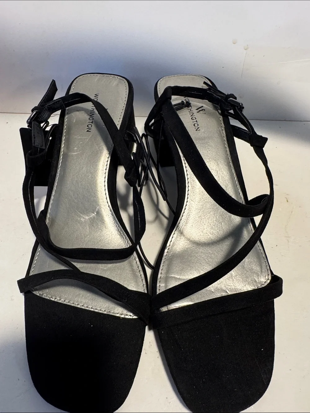Worthington Black Strappy Sandals for Women